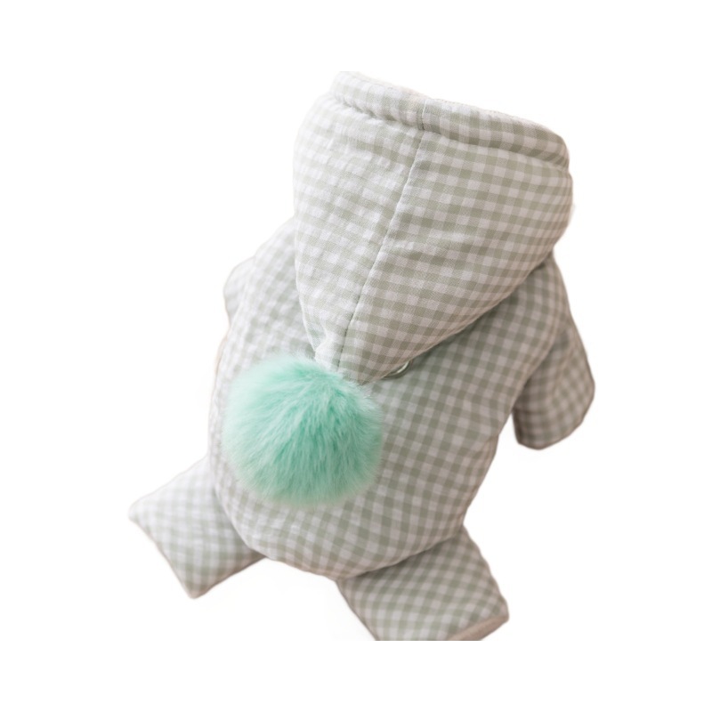Dog jacket with four legs, cotton, padded