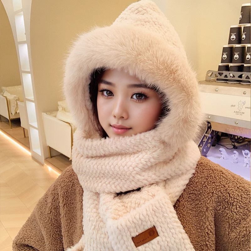 Plush Set: Hat, Scarf, and Gloves in One