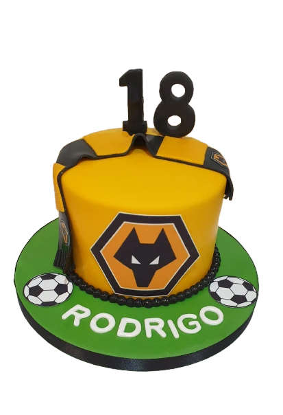 Wolverhampton Themed Birthday Cake CB-NC345