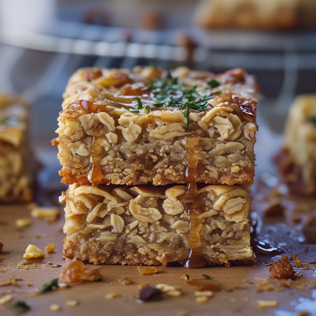 Baked Banana Oatmeal Bars - Easy Homemade Healthy Snack finished