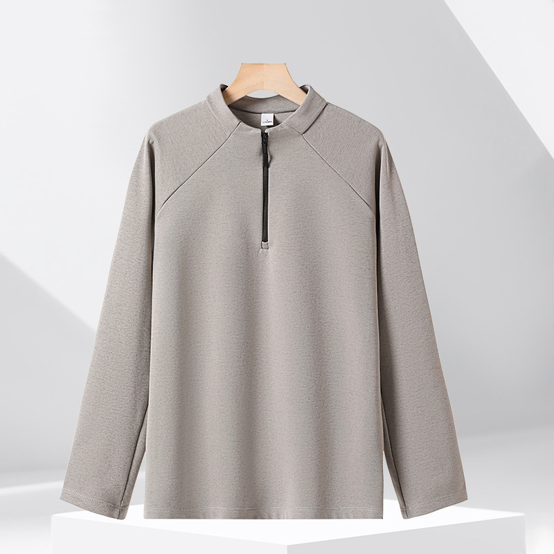 Breathable sweatshirt with stand-up collar, 320g