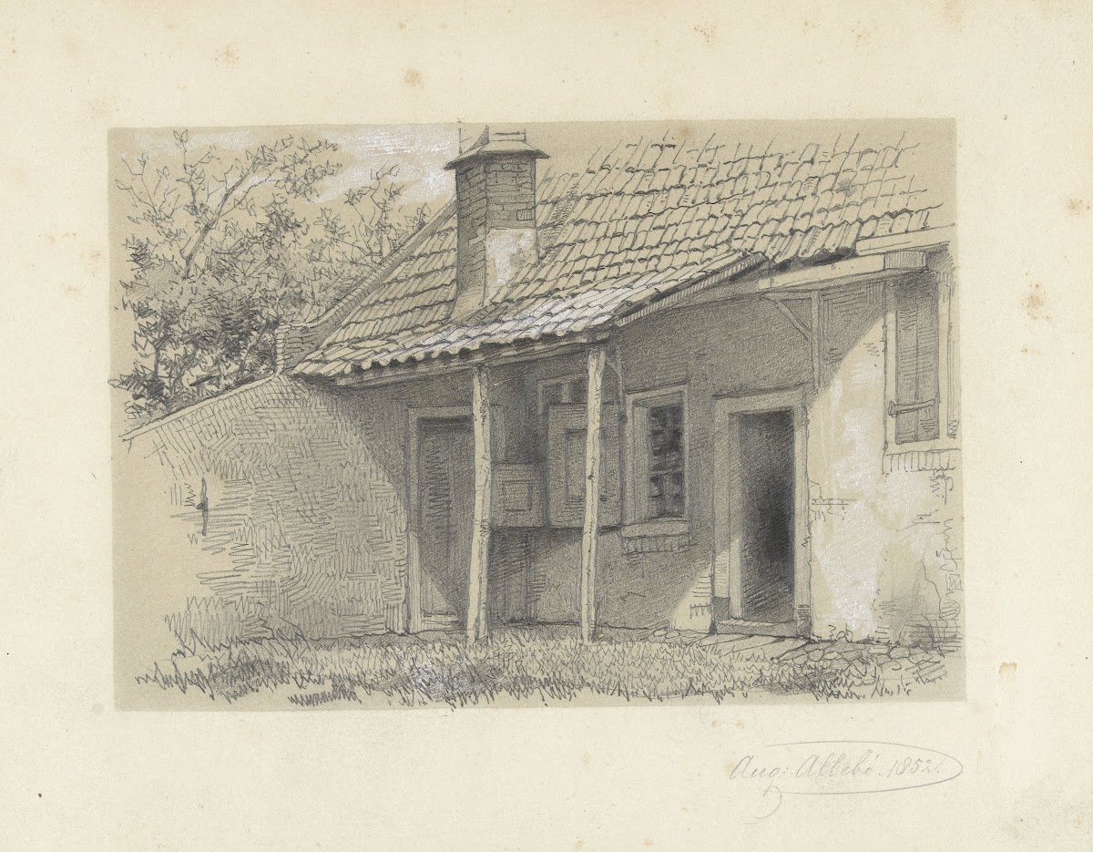 Huisje met afdak 1852