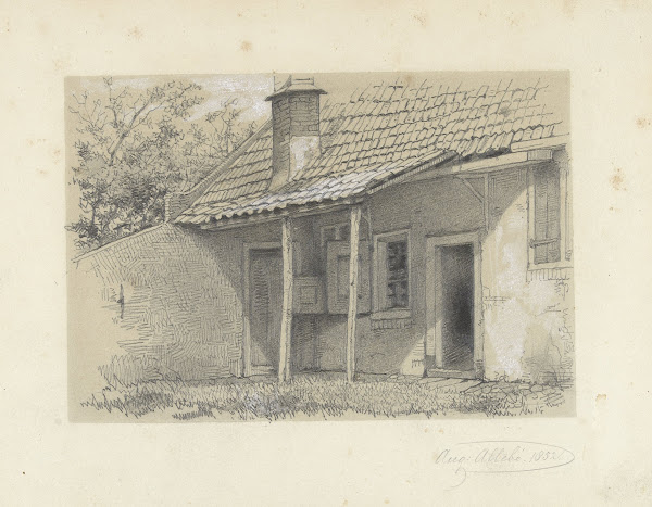 Huisje met afdak 1852