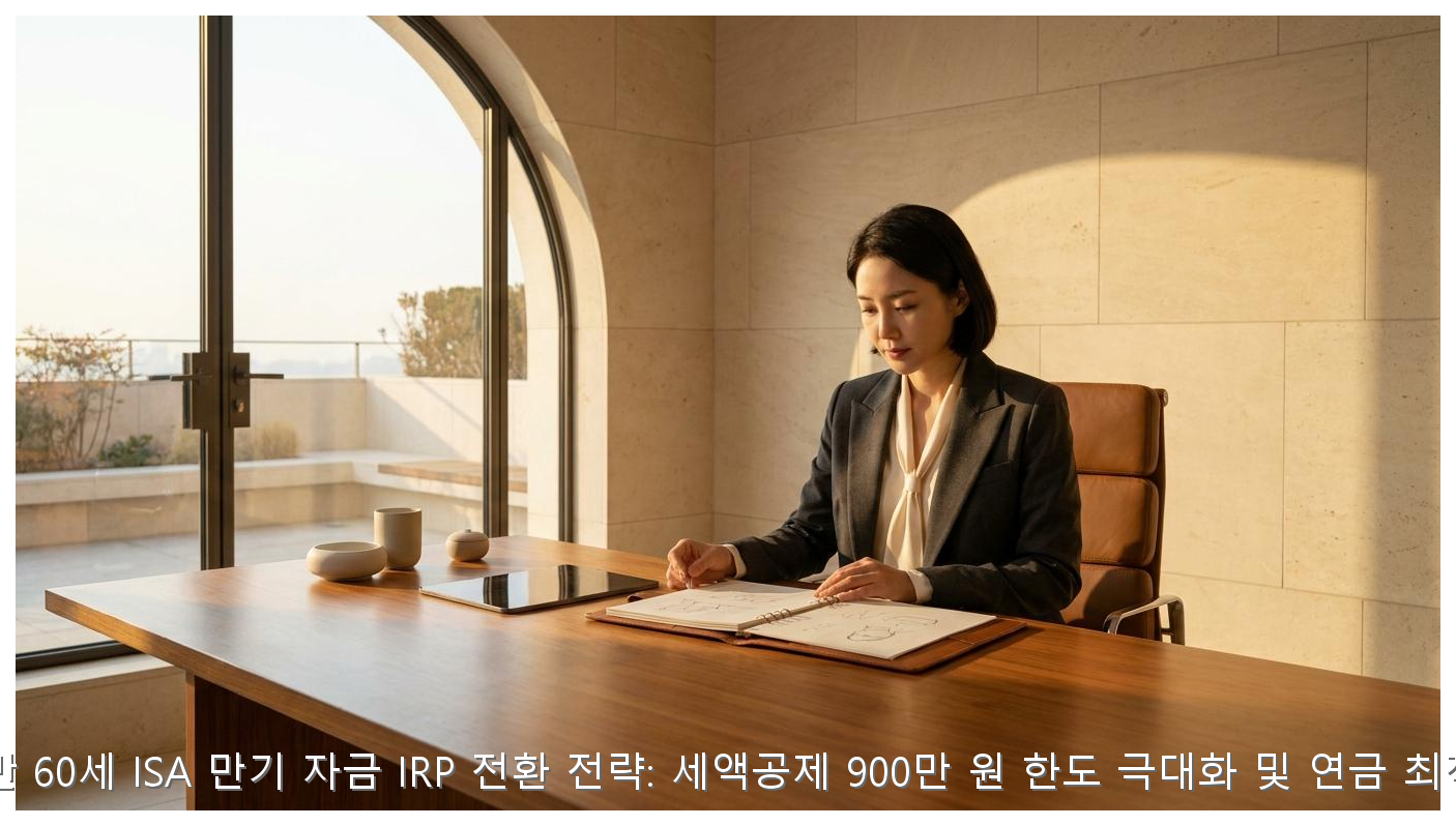2026 ISA 만기 IRP 전환 전략 핵심 안내 및 분석 인포그래픽 (6)