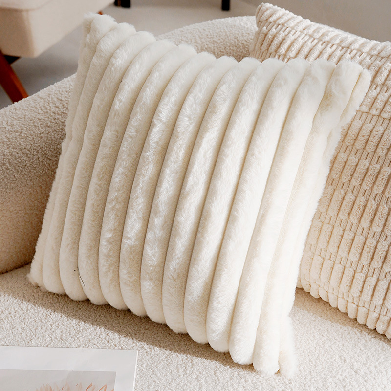 Decorative Cushion Jacquard, Cream and Black