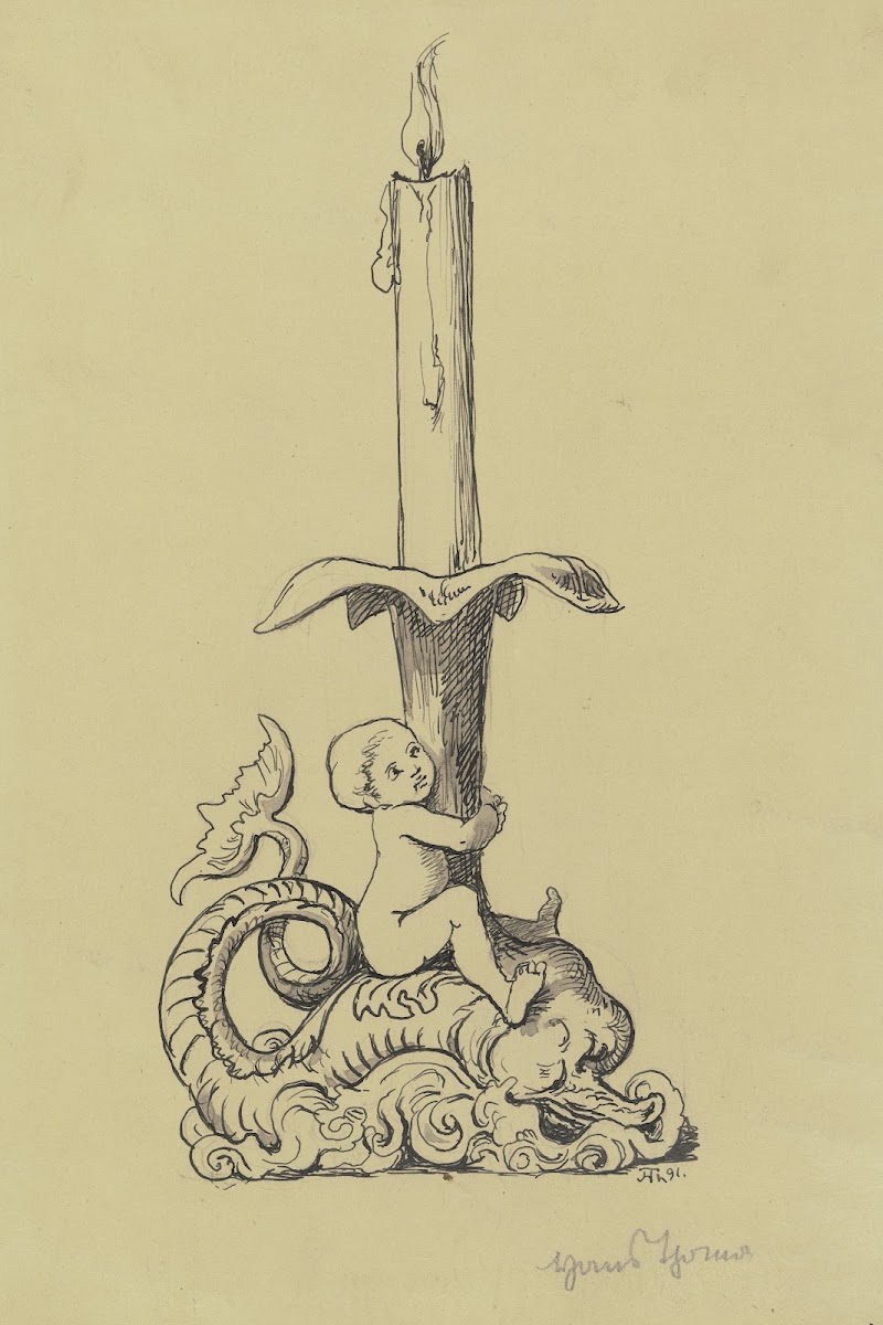 Candlestick angel 1891