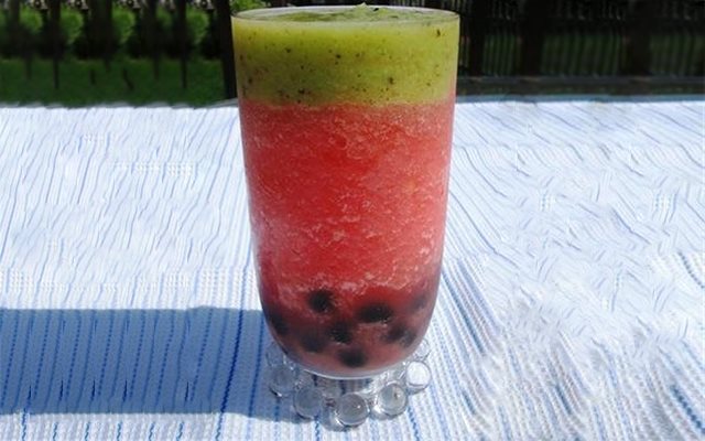 Dưa Hấu, Kiwi Và Trân Châu Đá Tuyết