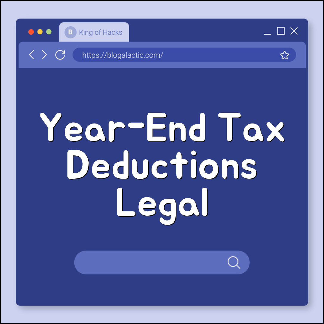 End-of-Year Business Tax Deductions for Legal and Professional Fees (Schedule C, IRS Rules, Write-offs)