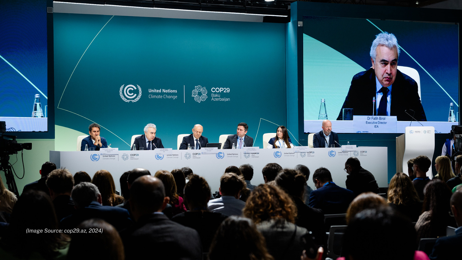 The United Nations Climate Change Conference 2024, commonly known as COP29, held in Baku, Azerbaijan.