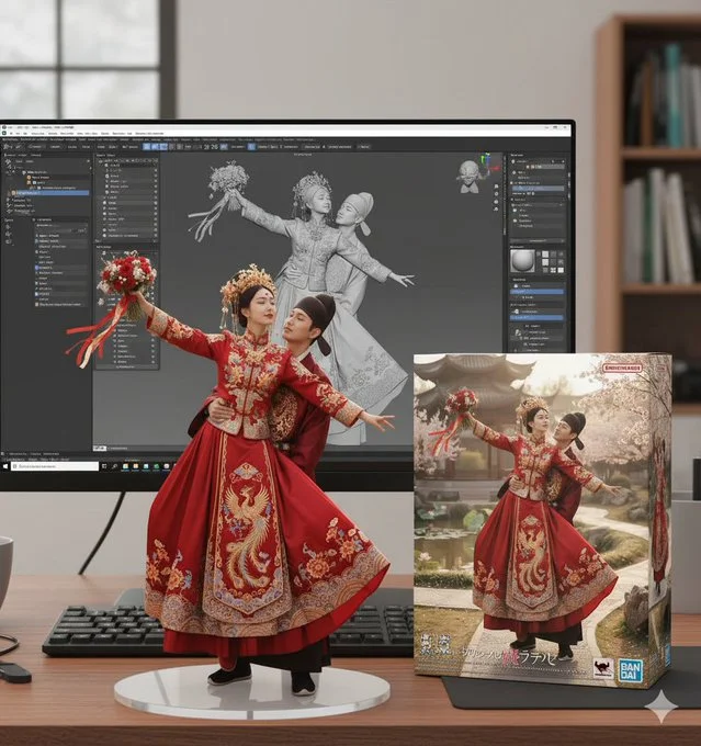 Creación de una figura comercial a escala 1/7 con proceso de modelado en ZBrush y exhibición del empaque original del juguete.
