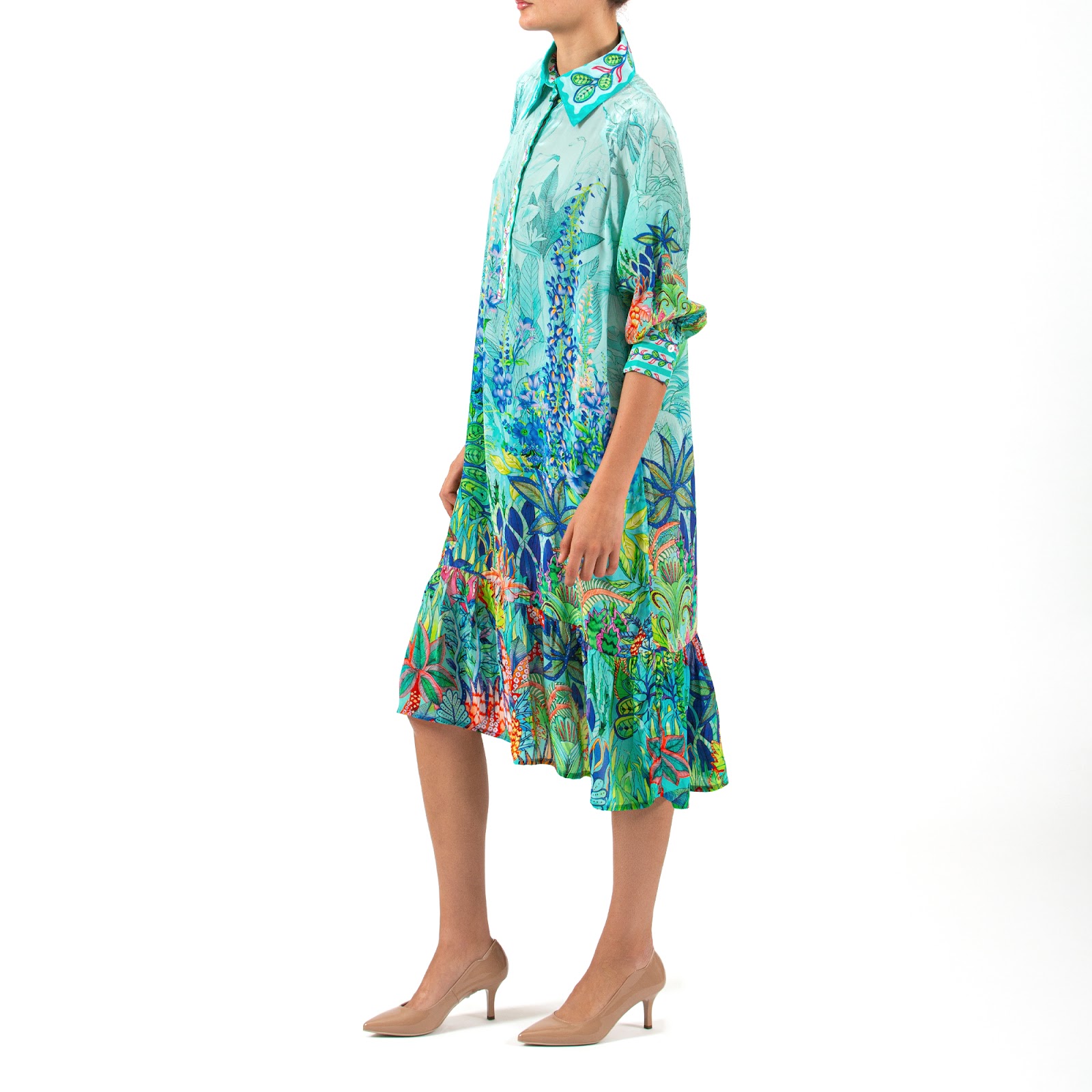 Jade Bloom Dress — 3