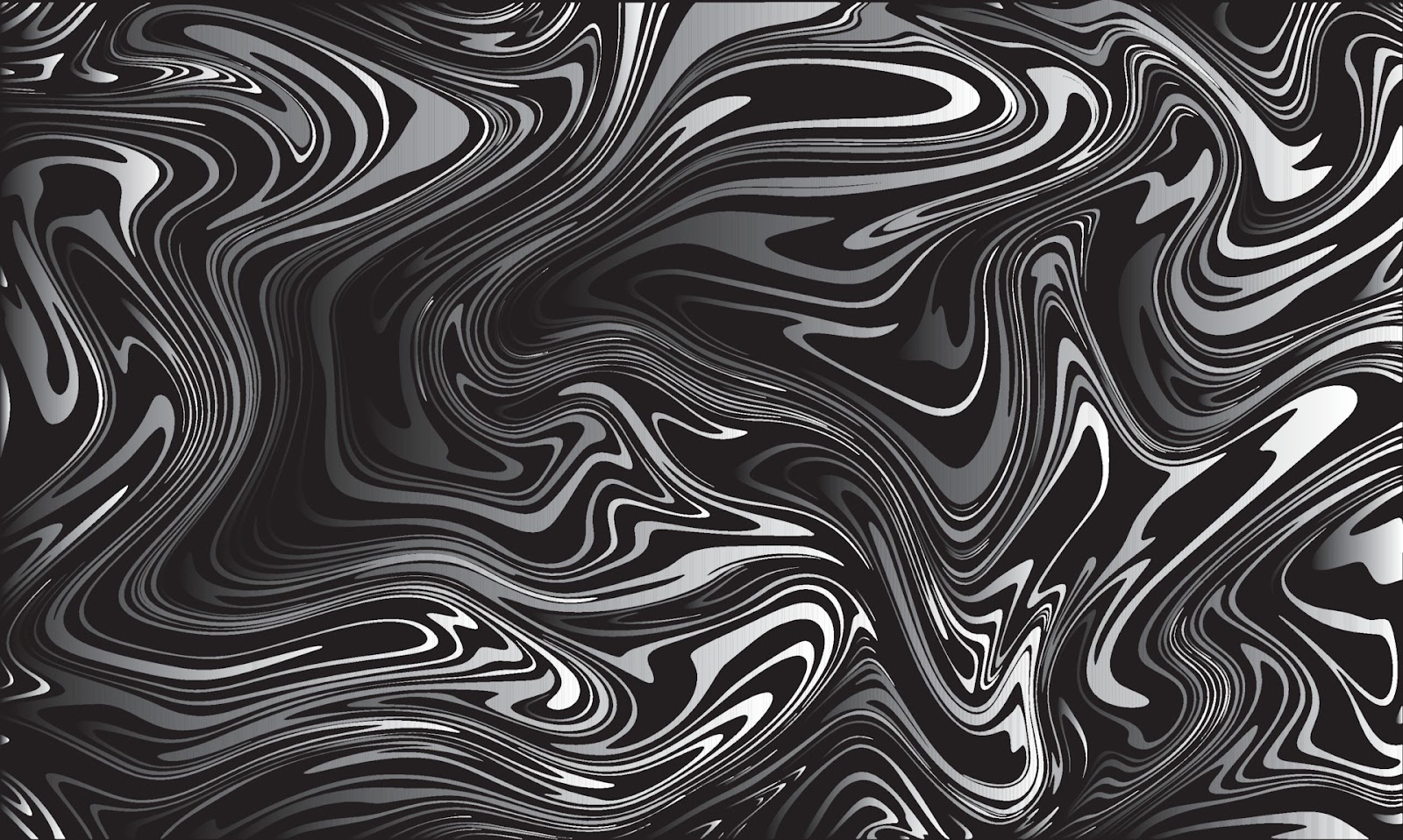 Abstract Fluid Black White Wallpaper