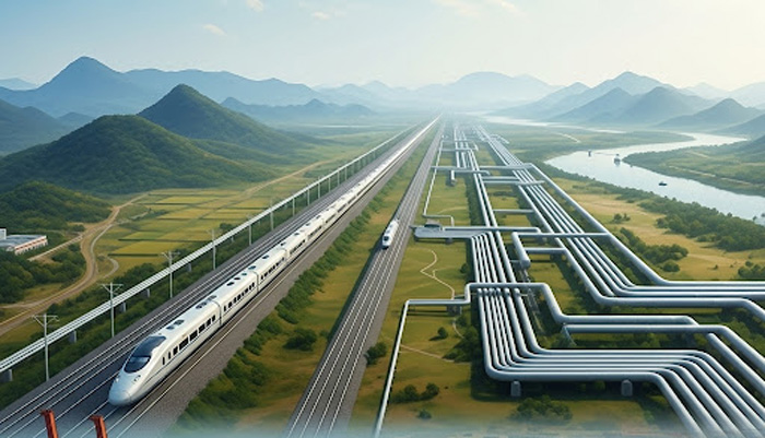 Power generation facility with security infrastructure