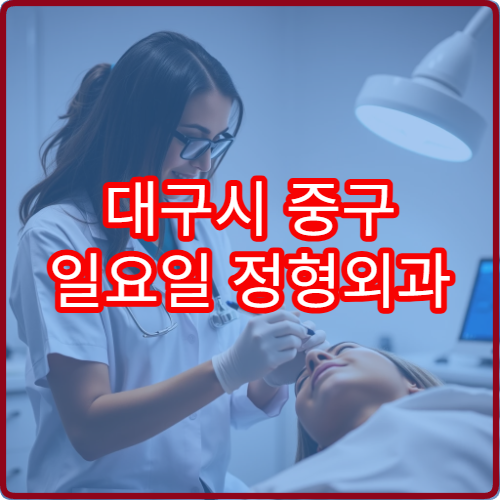 대구시 중구 일요일 정형외과 진료 가능한 병원을 한 번에 비교 정리한 목록