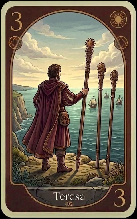 El Tres de Bastos: Amor Espiritual, Confianza y Crecimiento Personal