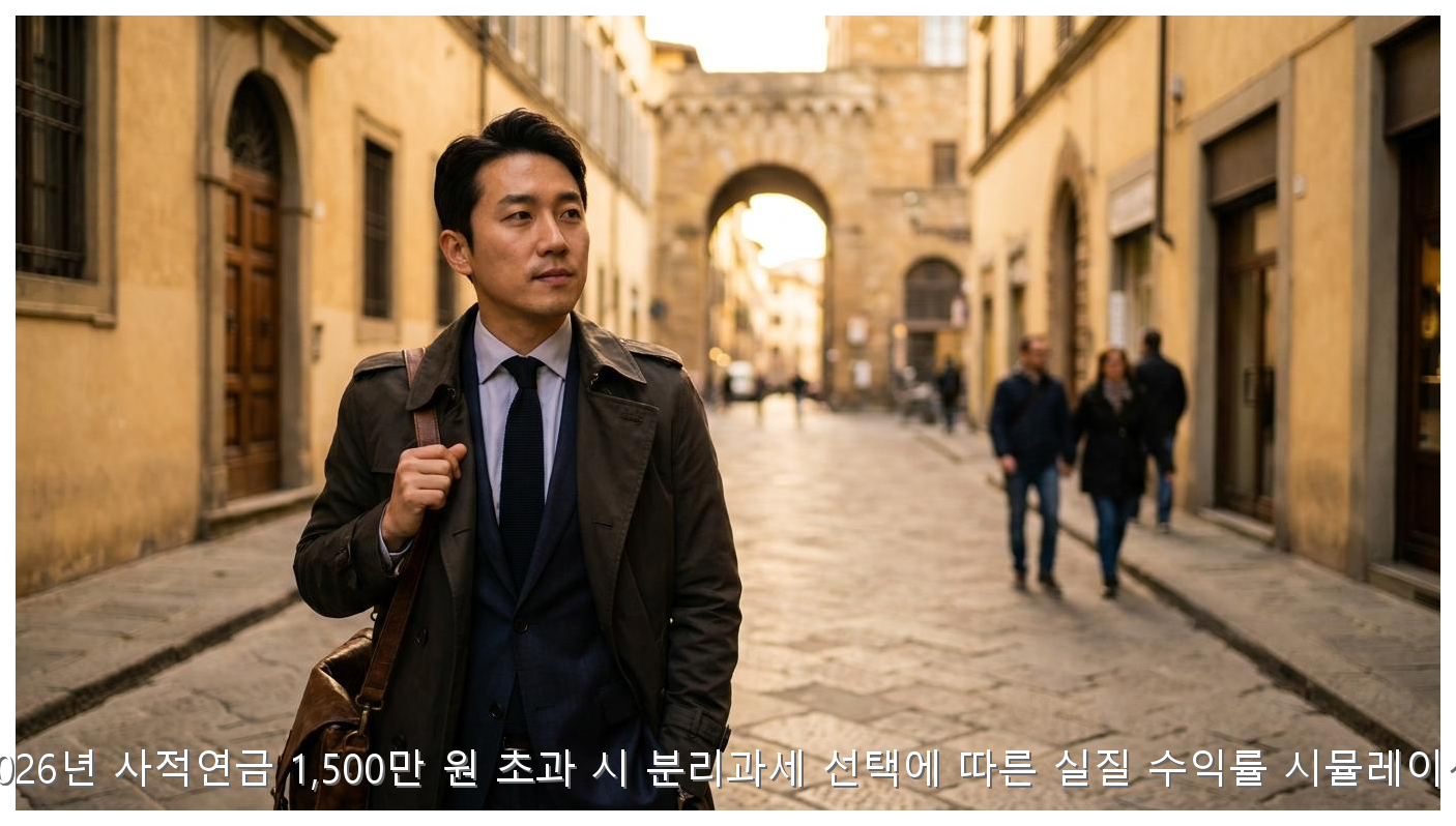 2026년 사적연금 1,500만 원 초과 시 분리과세 선택에 따른 실질 수익률 시뮬레이션 핵심 안내 및 분석 인포그래픽 (5)