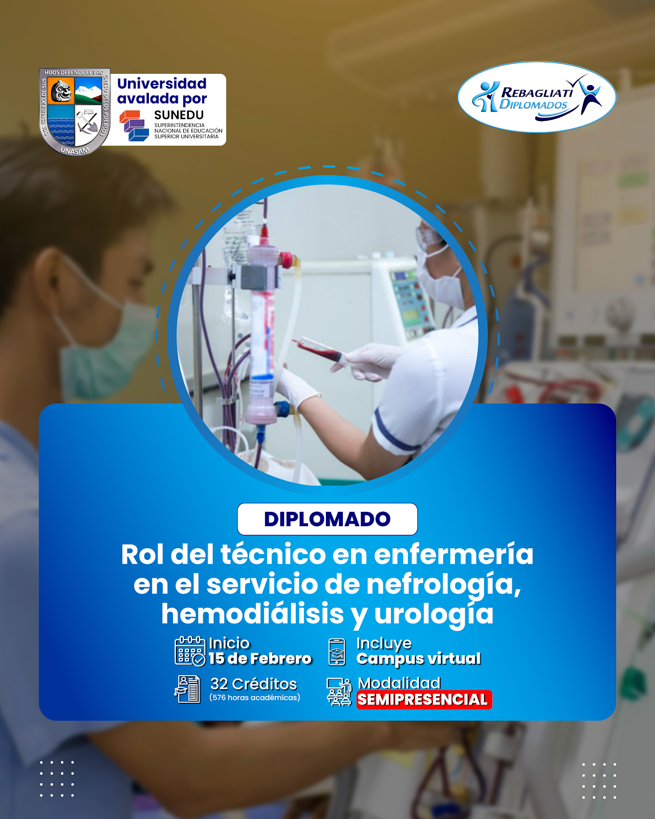 Rol del técnico en enfermería en el servicio de nefrología, hemodiálisis y urología