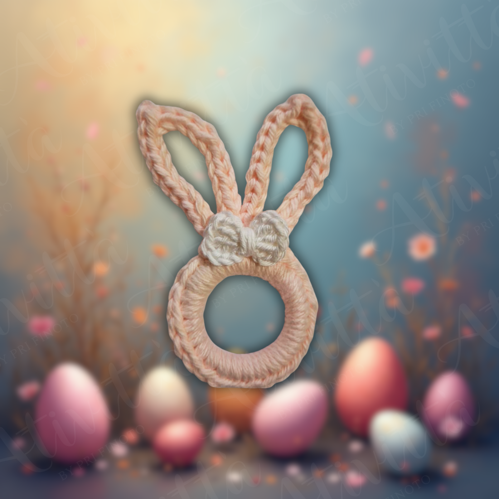 Porta-talheres em Crochê