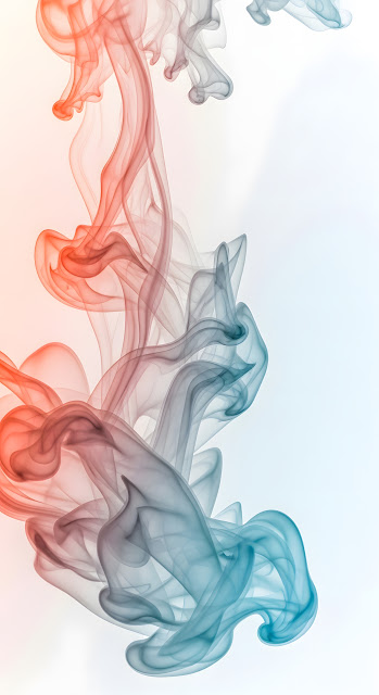 Flowing Gradient Smoke Trails Minimalist Vapor Art - Free mobile Wallpaper