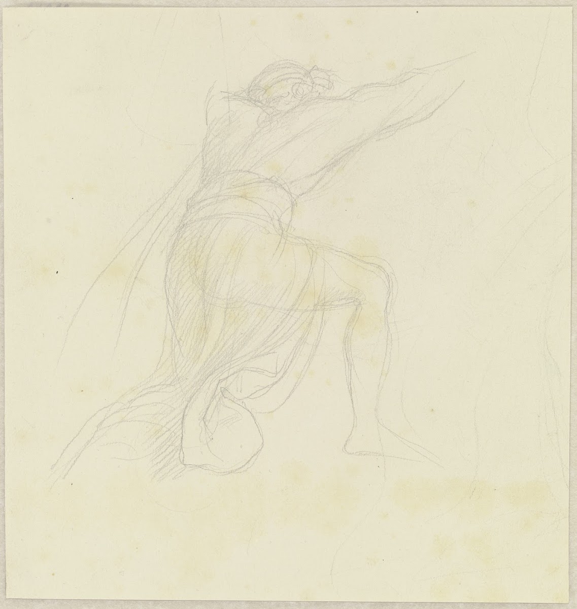Kneeling man during the Sängerkrieg ca 1854 1856