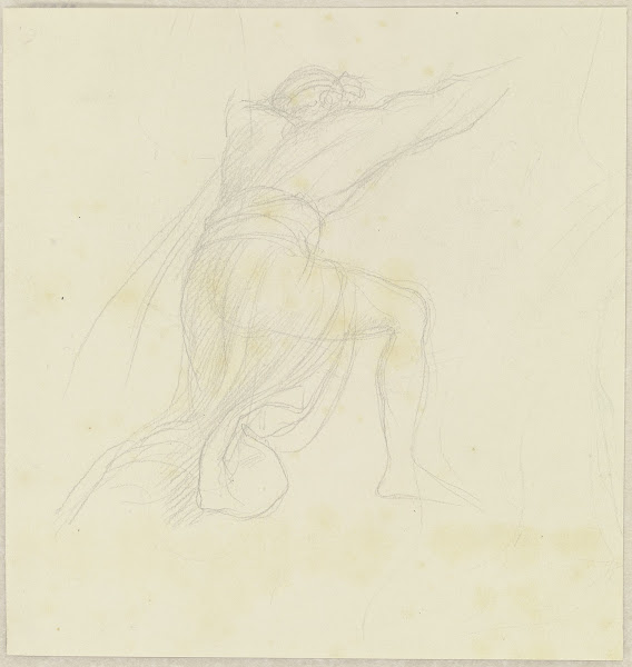 Kneeling man during the Sängerkrieg ca 1854 1856