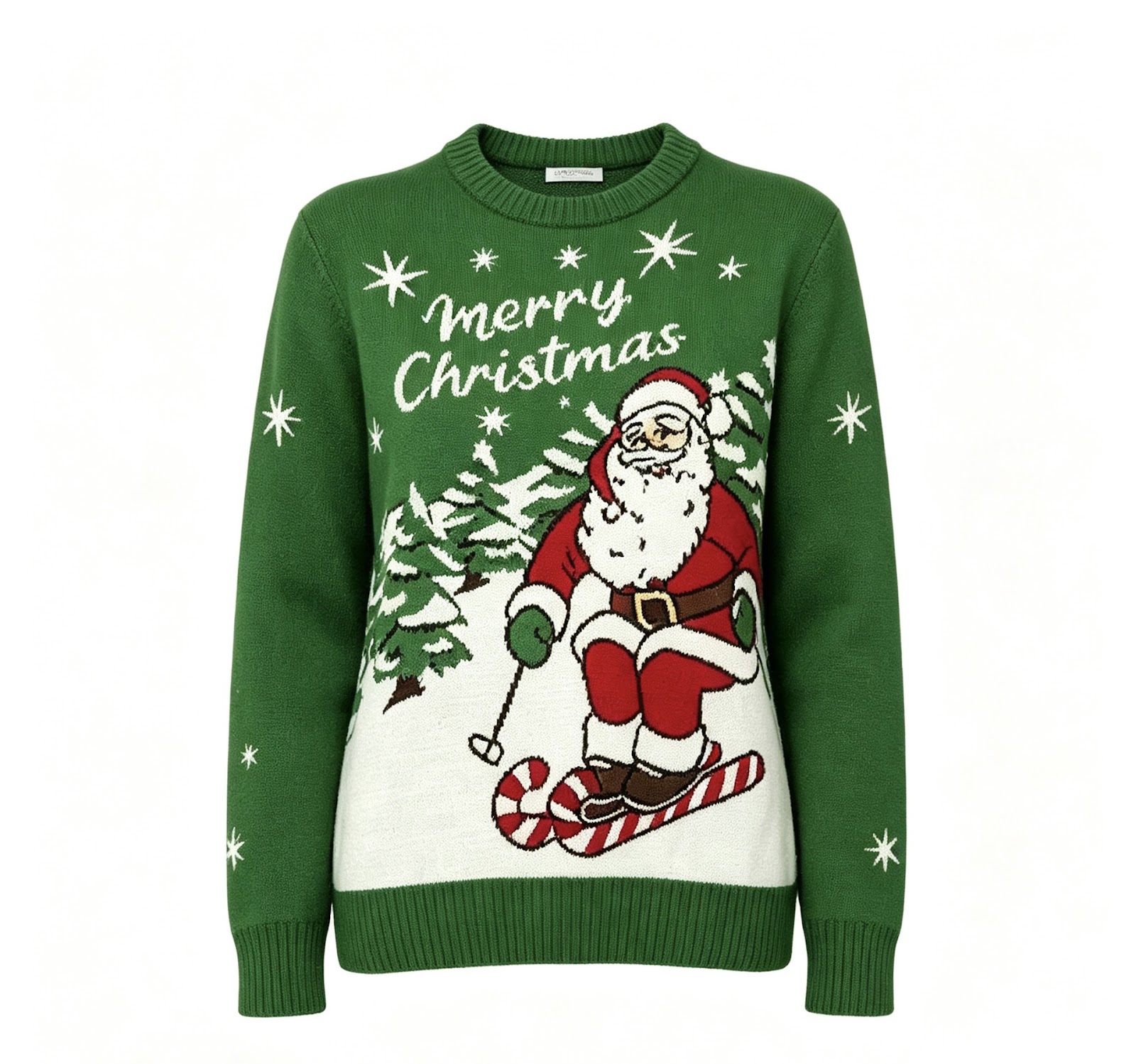 Weihnachts-Pullover mit Rundhalsausschnitt für Damen und Herren