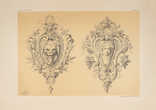 Cartouche genre Louis XIII 1866