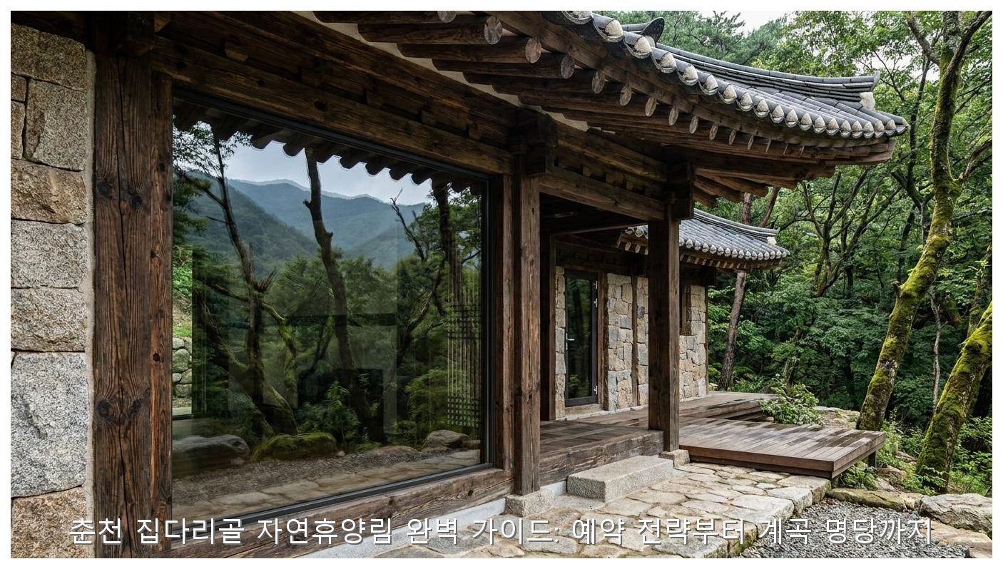 춘천 집다리골 자연휴양림 완벽 가이드: 예약 전략부터 계곡 명당까지 핵심 안내 및 분석 인포그래픽 (8)