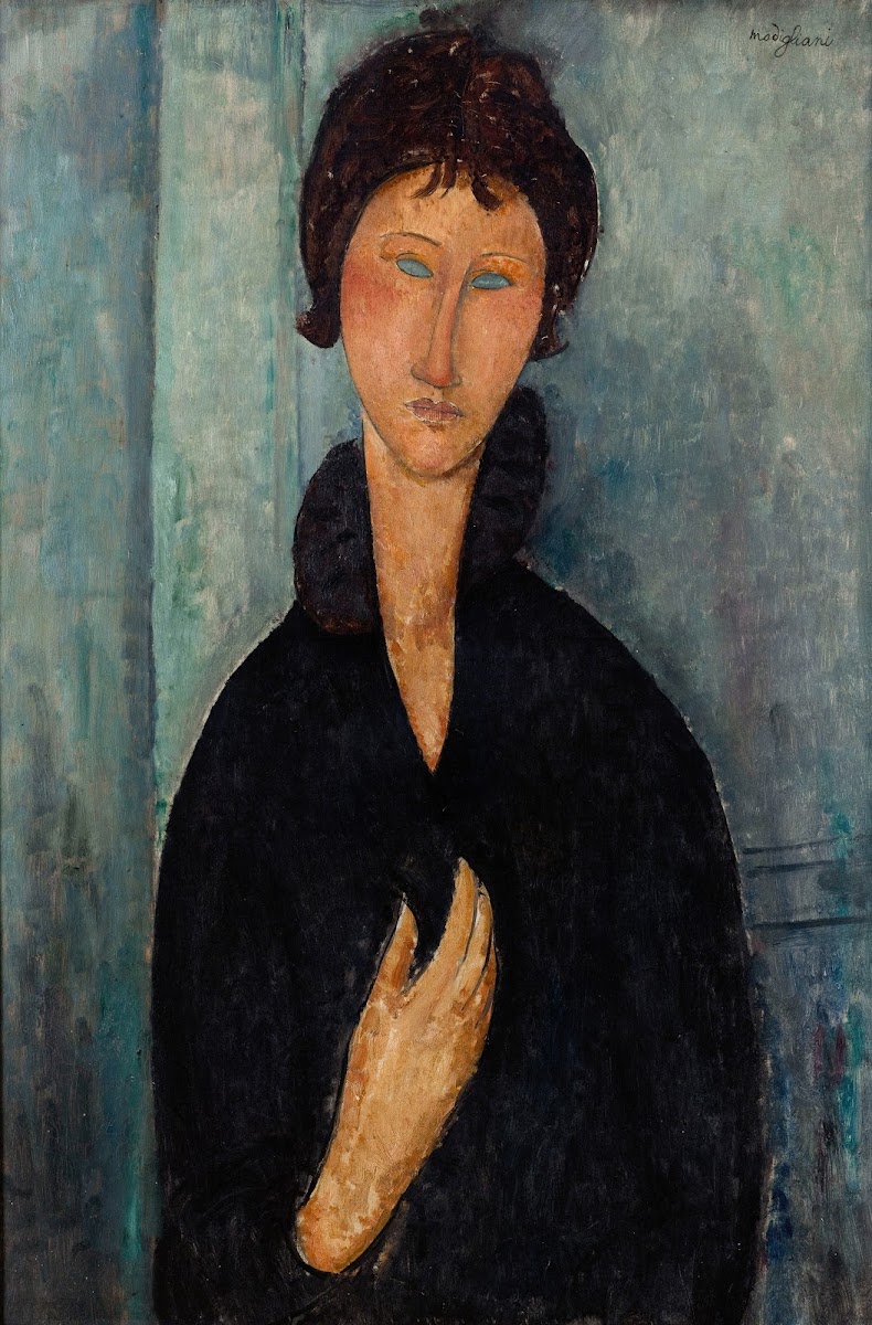 Femme aux yeux bleus 1918