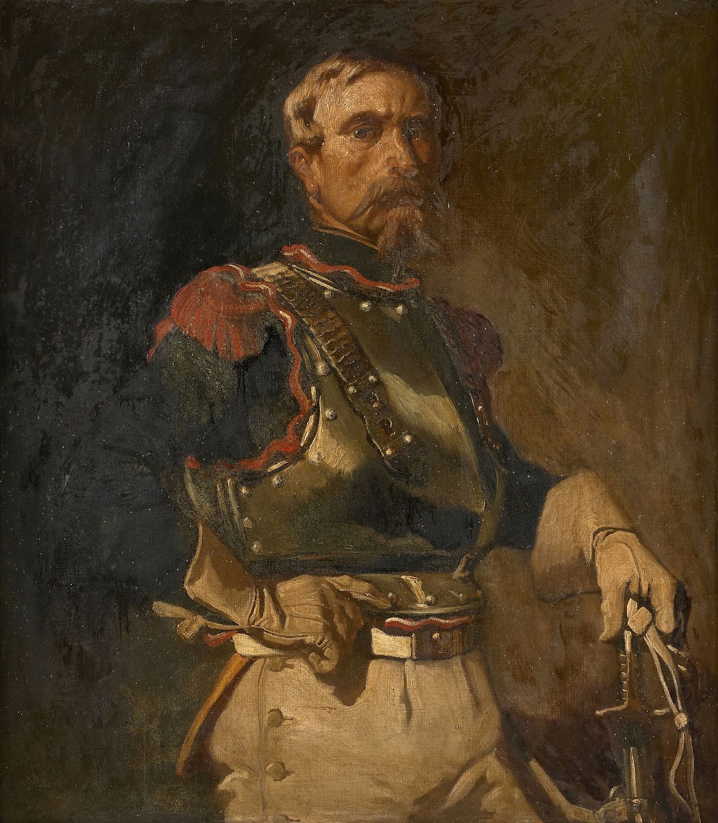Portrait Dofficier En Cuirasse