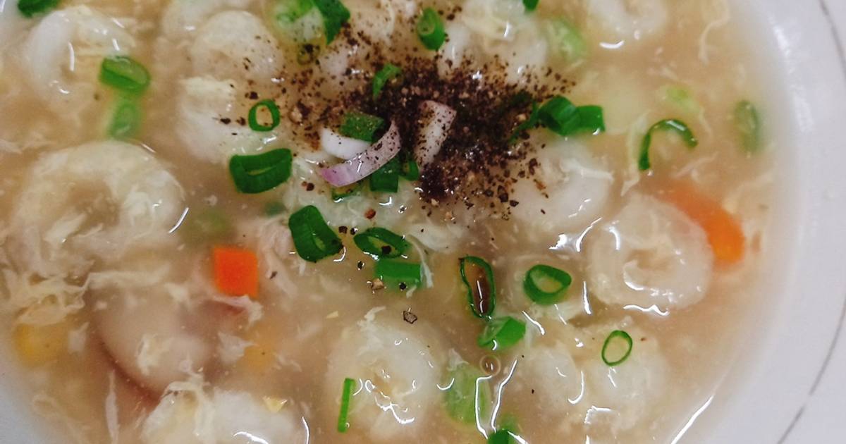 Soup tôm bong bóng cá