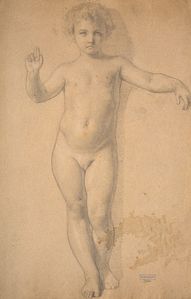 Standing child nude