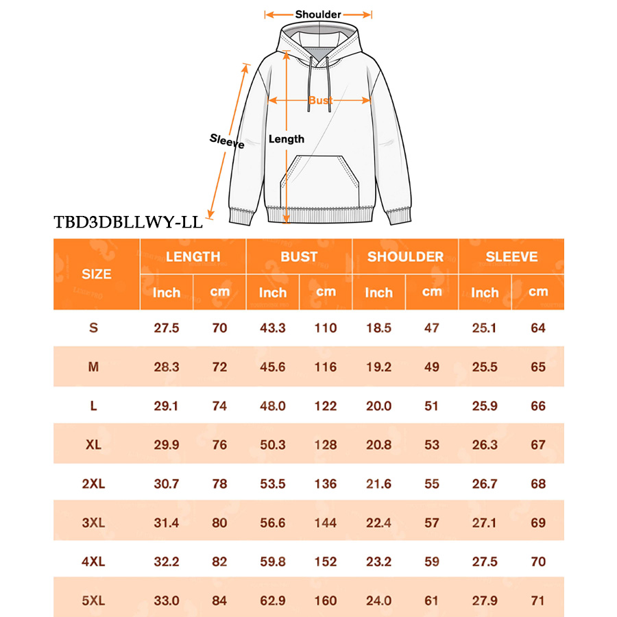 AOP 3D half zip drawstring sweatshirt LL