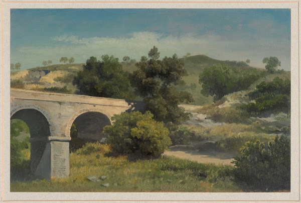 Landscape with a stone bridge 1854   1857