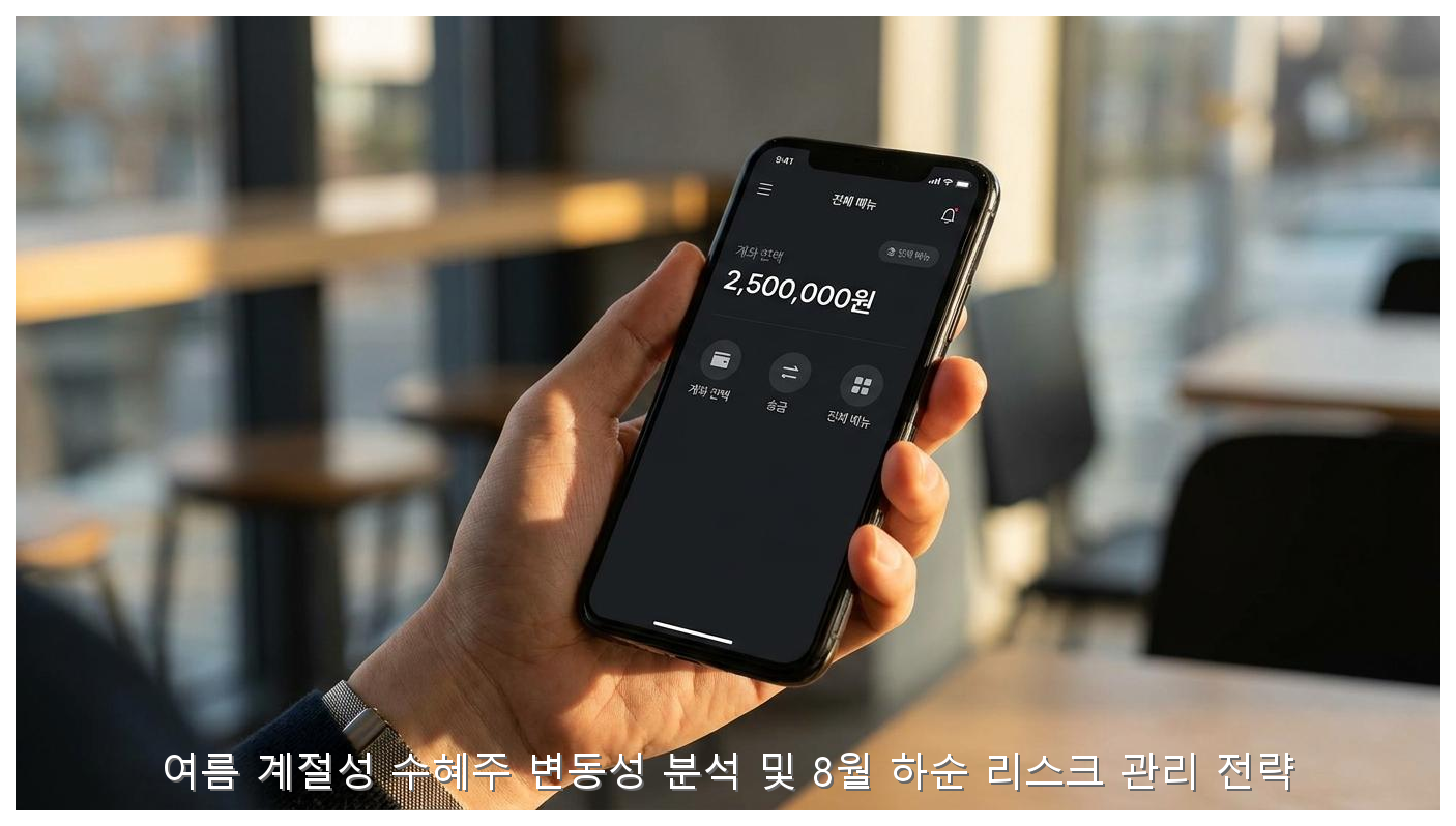 여름 계절성 수혜주 변동성 분석 및 8월 하순 리스크 관리 전략 핵심 안내 및 분석 인포그래픽 (8)