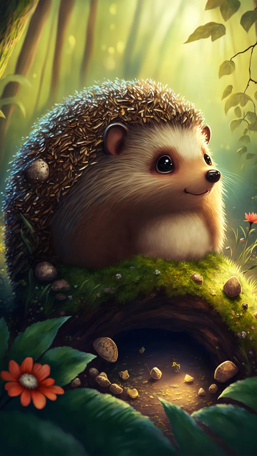 A Cool Hedgehog, Domesticated Hedgehog, Common Opossum, Opossum, Dormouse 2K iPhone Wallpaper for Free Download in High Quality [1620x2880]