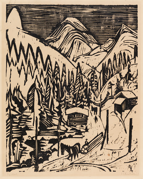 Sertigstraße im Winter 1924