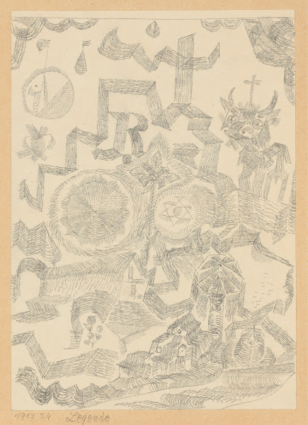 Legende  Gedenkblatt mit d heil Stier Legend  Memorial Page with Holy Bull 1917