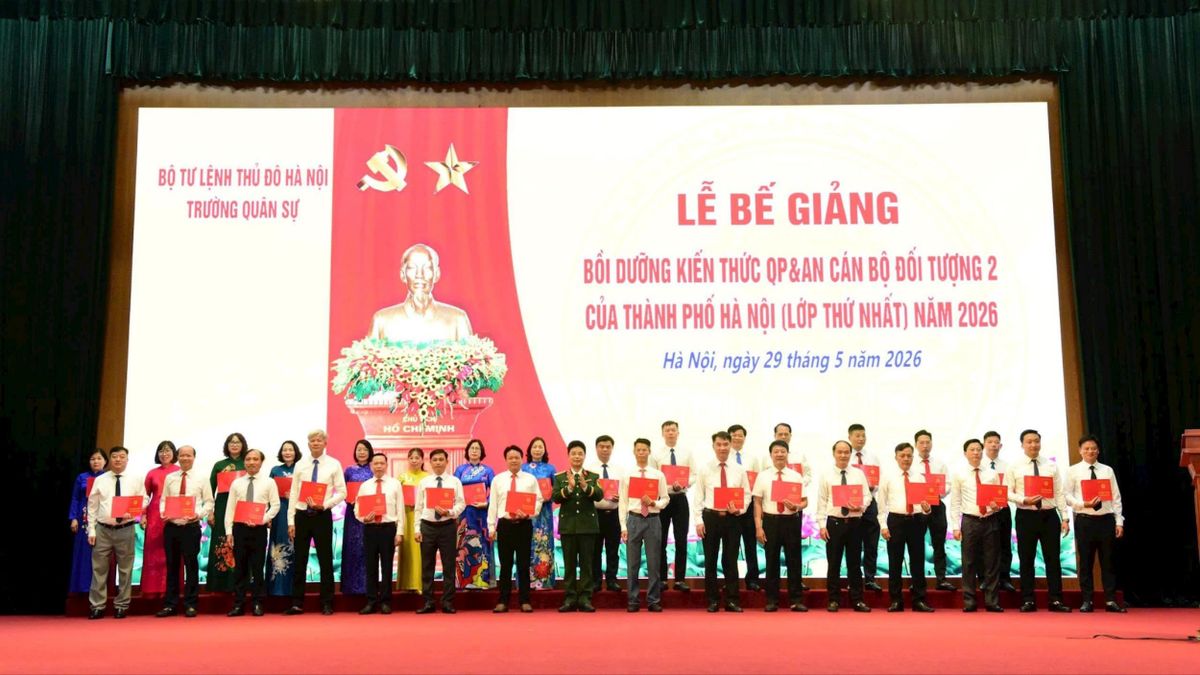 120 học viên hoàn thành lớp bồi dưỡng kiến thức quốc phòng - an ninh - Đài Phát thanh và truyền hình Hà Nội