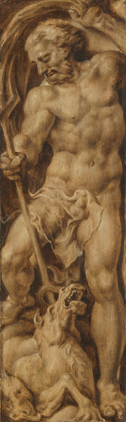 Neptune Stabbing a Sea Horse c 1550   c 1560