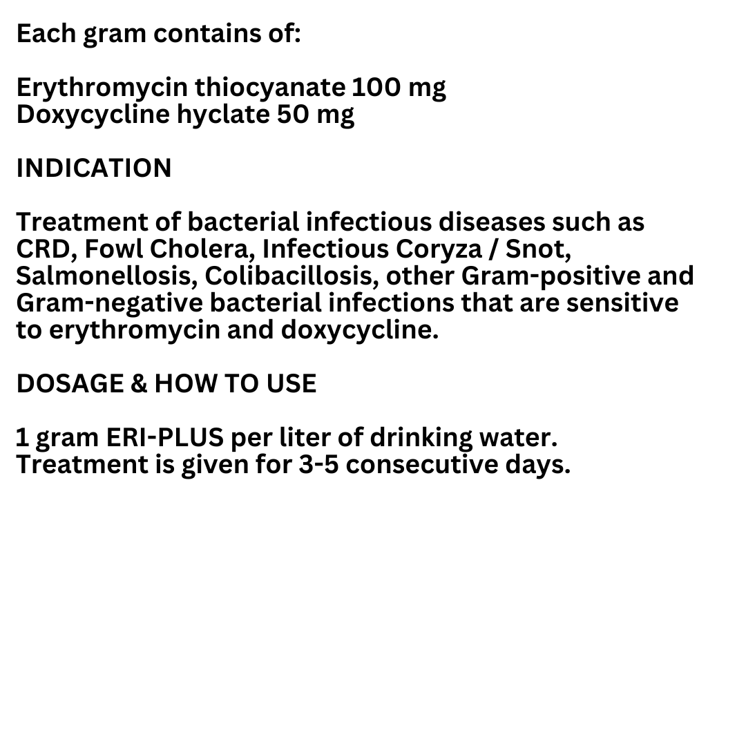 Alternative view of Eri-Plus Chicken / Poultry / Pet for CRD Snot Treat