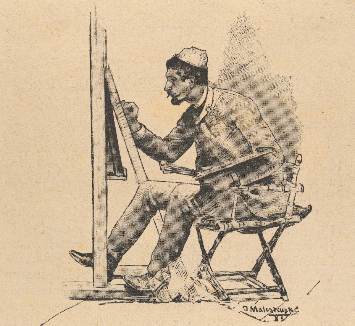 Portrait of a Painter at Work 1890   1900