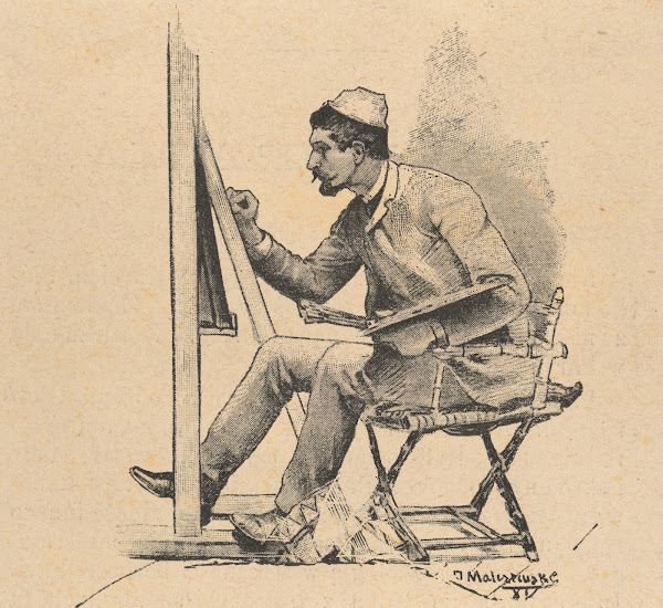 Portrait of a Painter at Work 1890   1900