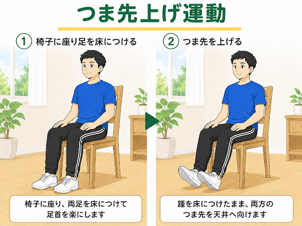 つま先上げ運動