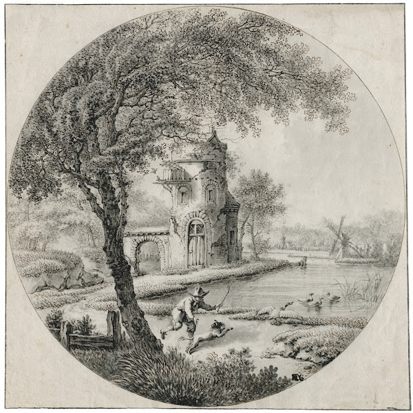 Toren aan een vijver