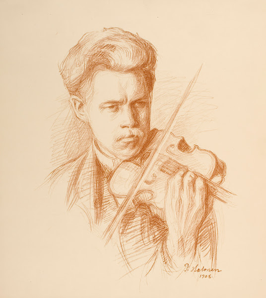 Heikki Playing the Artists Brother 1908