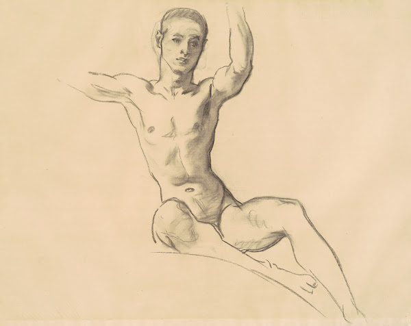 Study for Figure above Music II 1919 1920