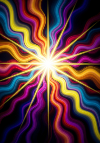 Vibrant Abstract Burst Waves