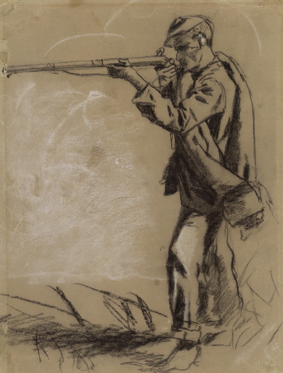 Soldier Taking Aim recto 1864