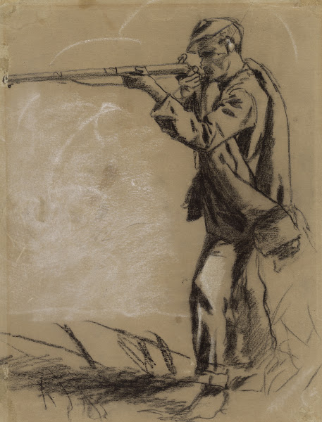 Soldier Taking Aim recto 1864
